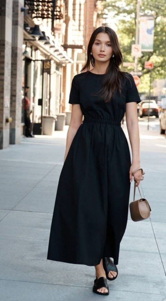 black dress