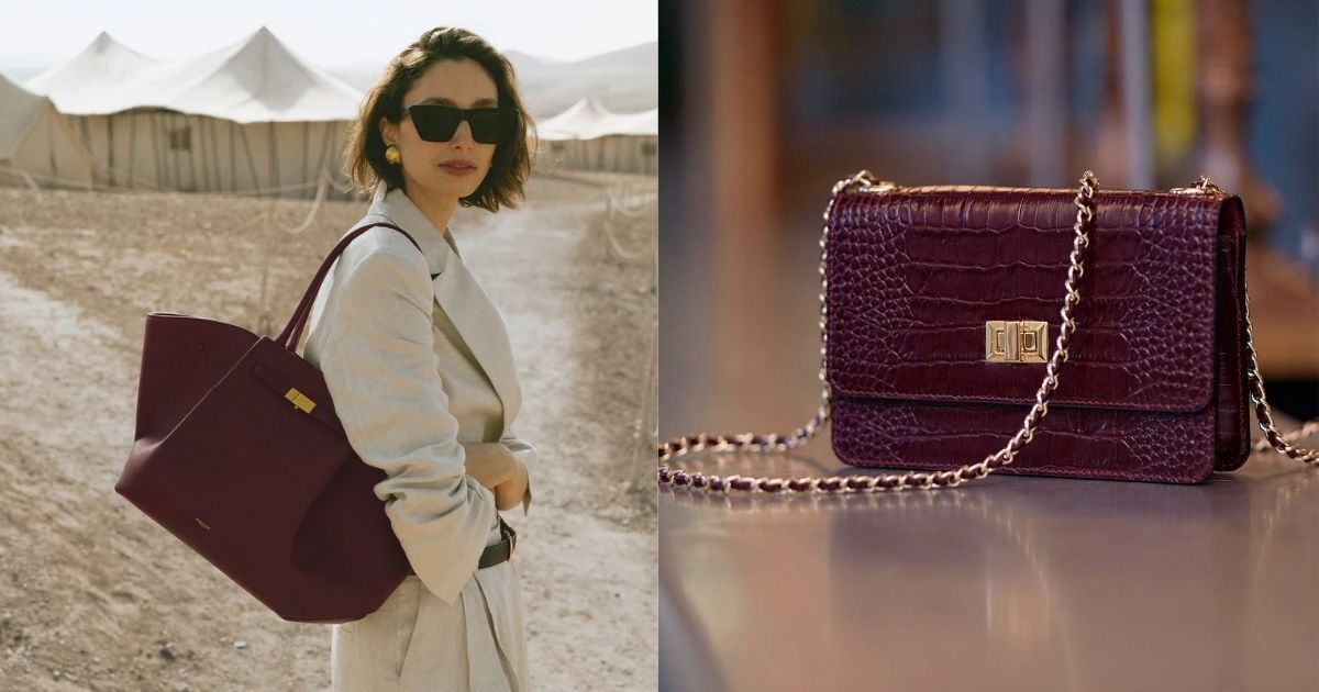 Burgundy Bag Looks We’re Obsessed With